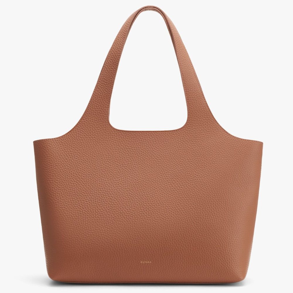 Cuyana System Tote Caramel Leather Bag - 16" NWT